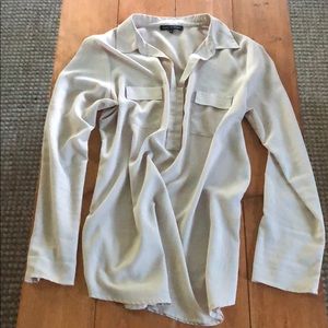 Cream color Long Sleeve Blouse